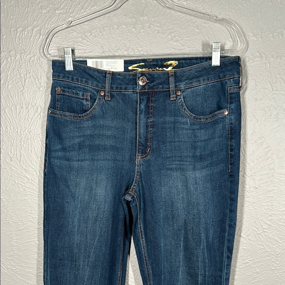 NWT Seven7 Weekend Slim Fit Dark Blue Jeans Women's Size 10 - Picture 5 of 11